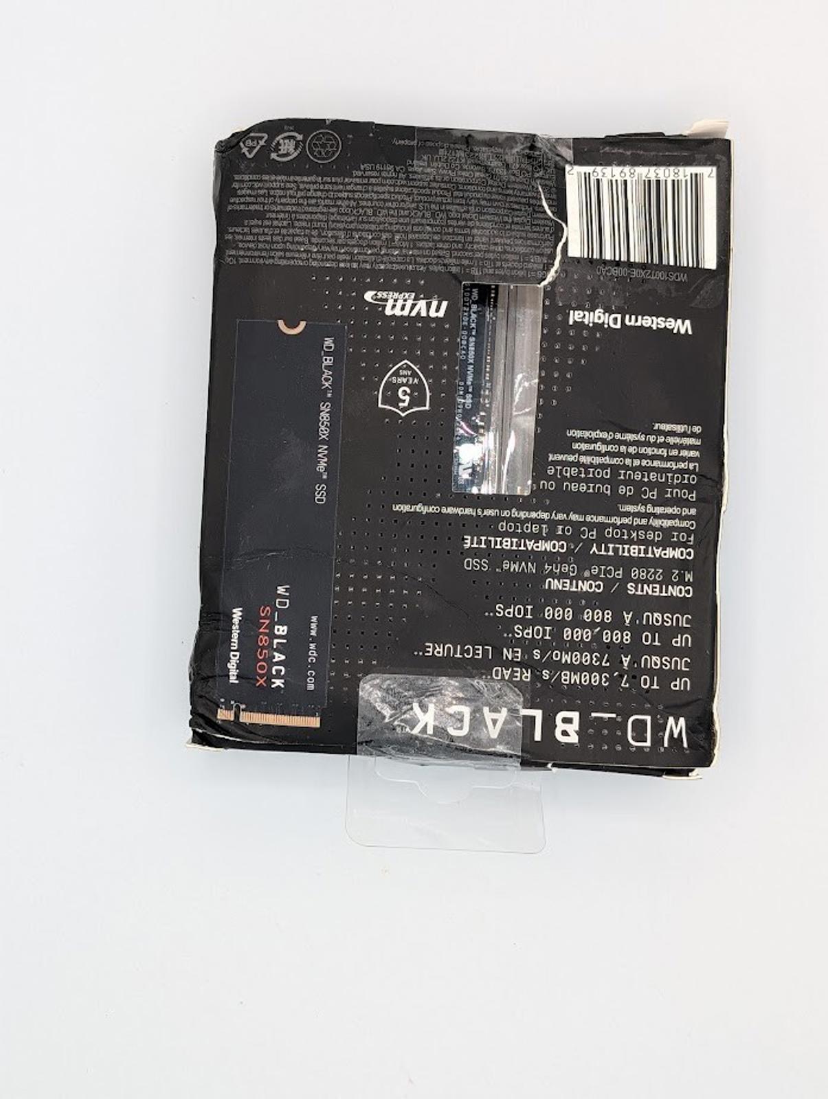 WD BLACK SN850X NVMe Internal Gaming SSD Solid State Drive - 1TB