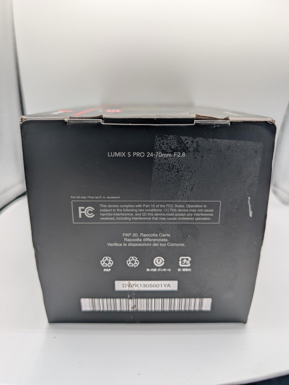 Panasonic LUMIX S PRO 24-70mm f/2.8 Lens for L Mount #S-E2470 - In Box