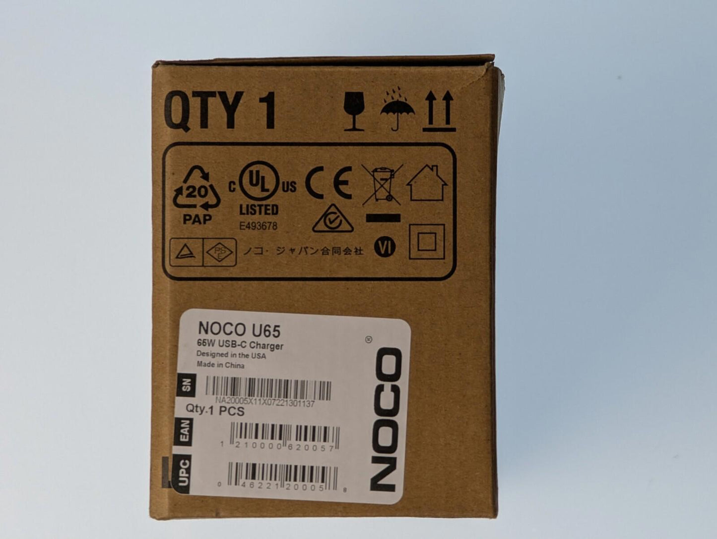 NOCO U65 - USB-C 65w Wall Charger Kit For GBX45, GBX55, GBX75, and GBX155