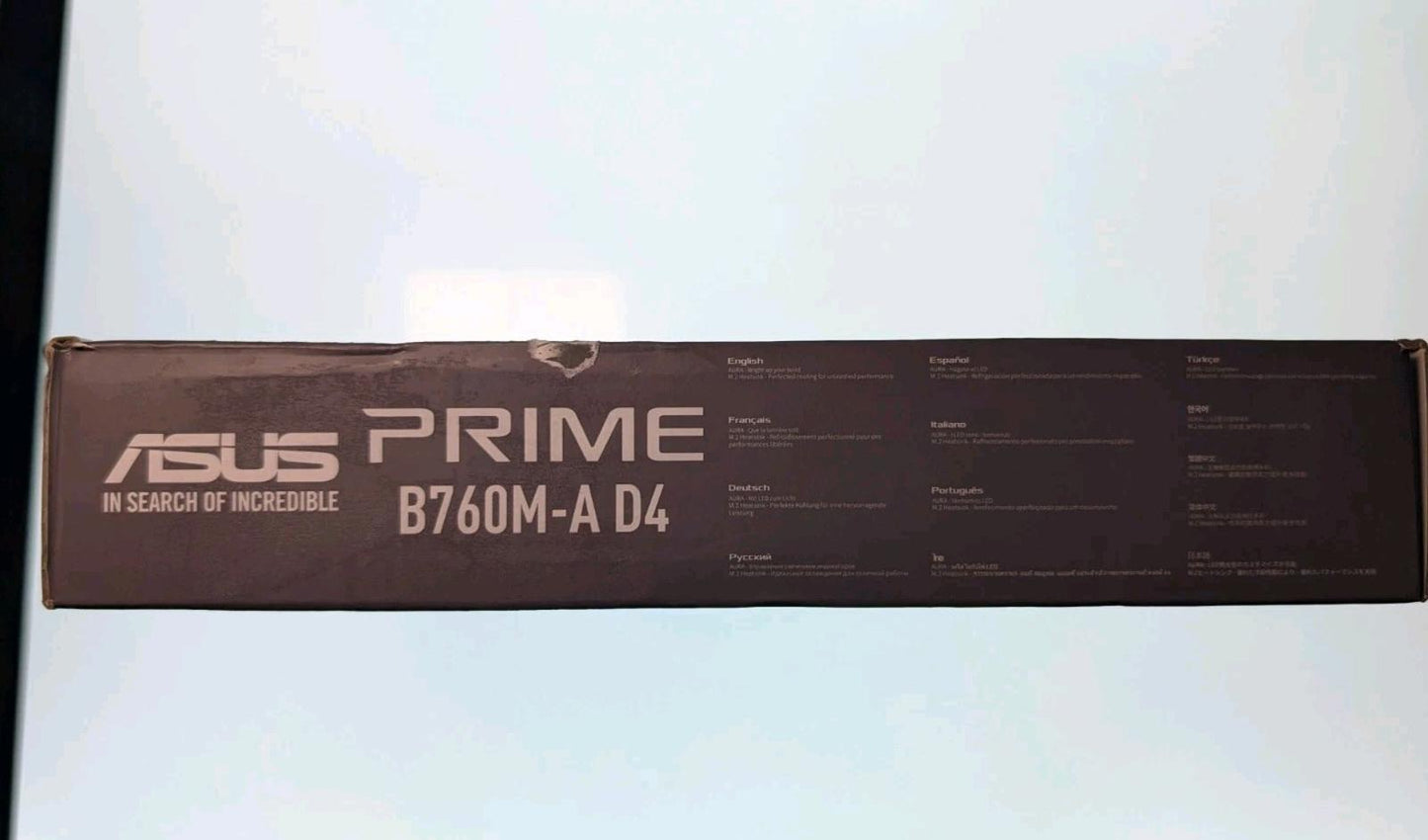 ASUS Prime B760M-A D4-CSM Business Motherboard Socket Intel LGA 1700 (Intel B760