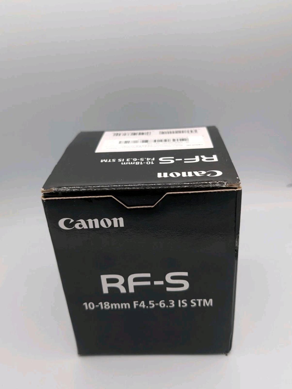 Canon RF-S10-18mm F4.5-6.3 is STM Ultra-Wide-Angle Zoom Lens, Mirrorless, Great