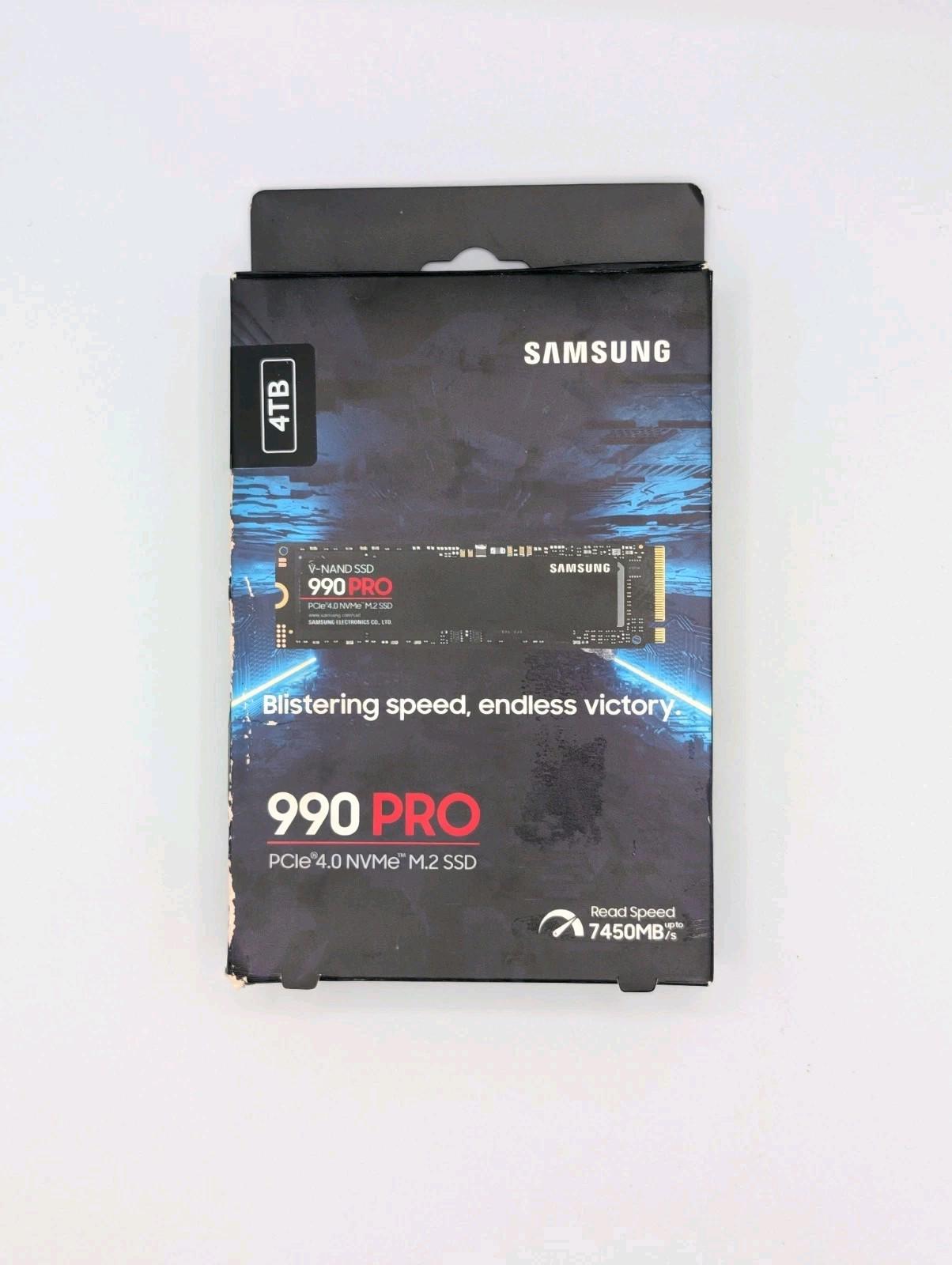 Samsung 990 Pro Ssd 4tb Pcie 4.0 M.2 2280 Internal Solid State Hard Drive